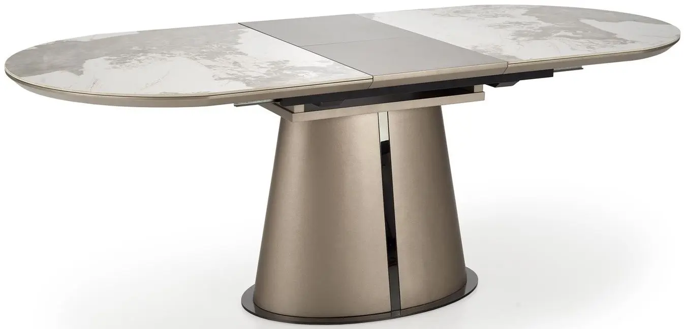 Masa extensibila Halmar Robinson (Beige Marble/Cappuccino/Black)