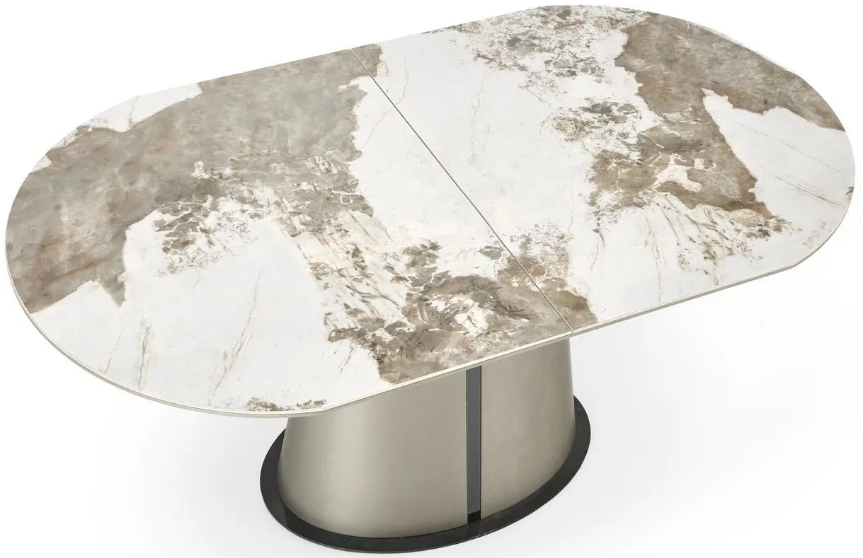 Masa extensibila Halmar Robinson (Beige Marble/Cappuccino/Black)