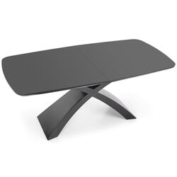 Masa extensibila Halmar Silvestro 180/220cm (Dark Gray/Black) Thumb