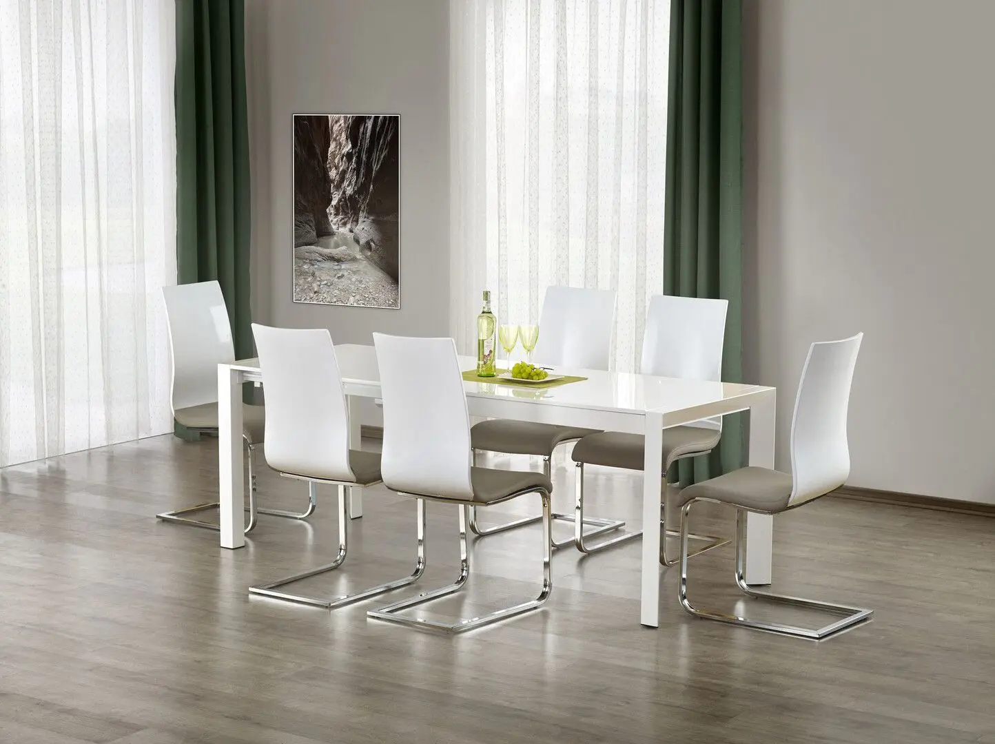 Стол раскладной Halmar Stanford 130-210cm (White) - 8