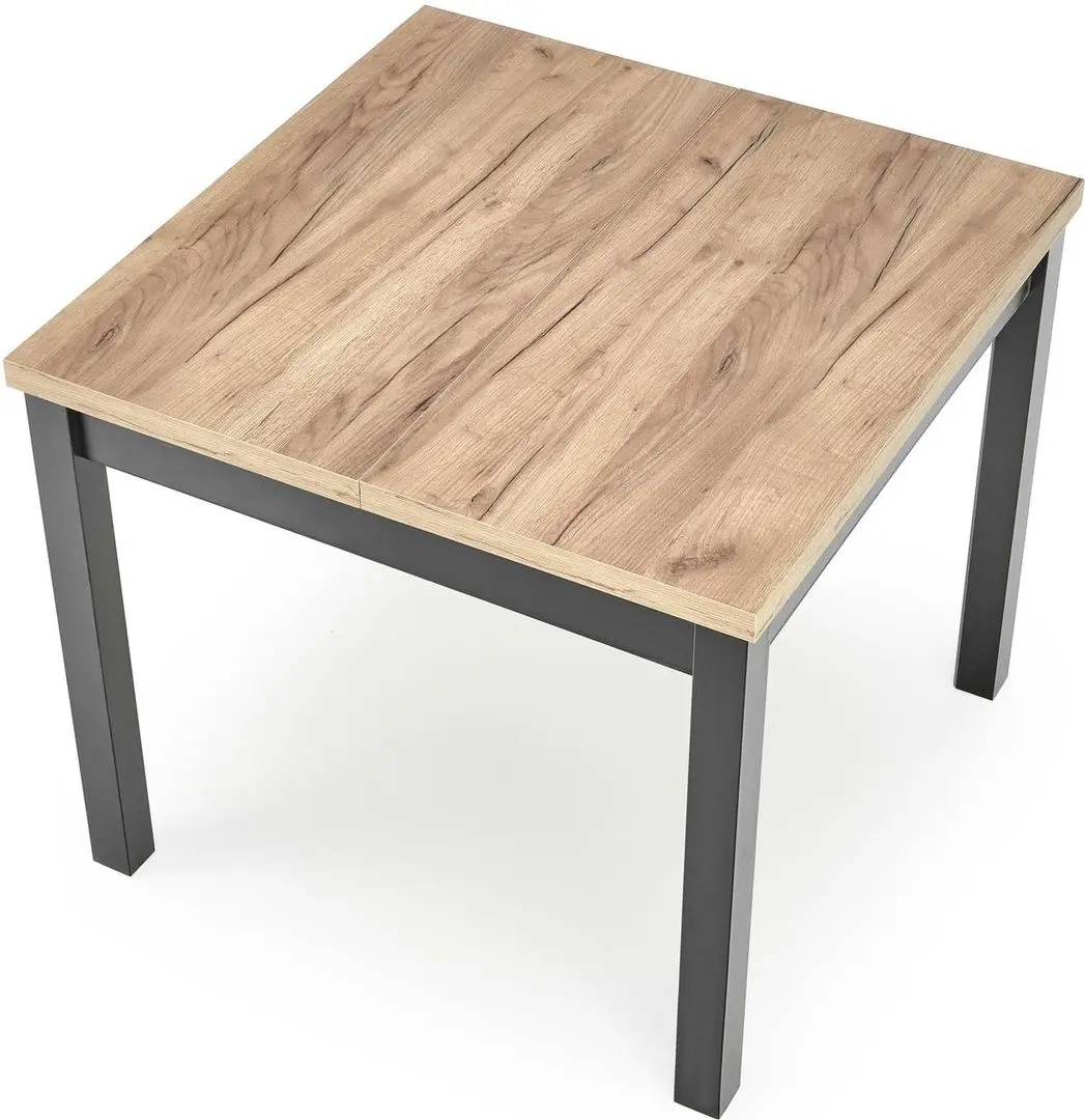 Стол раскладной Halmar Tiago Square 90/125cm (Craft Oak/Black)
