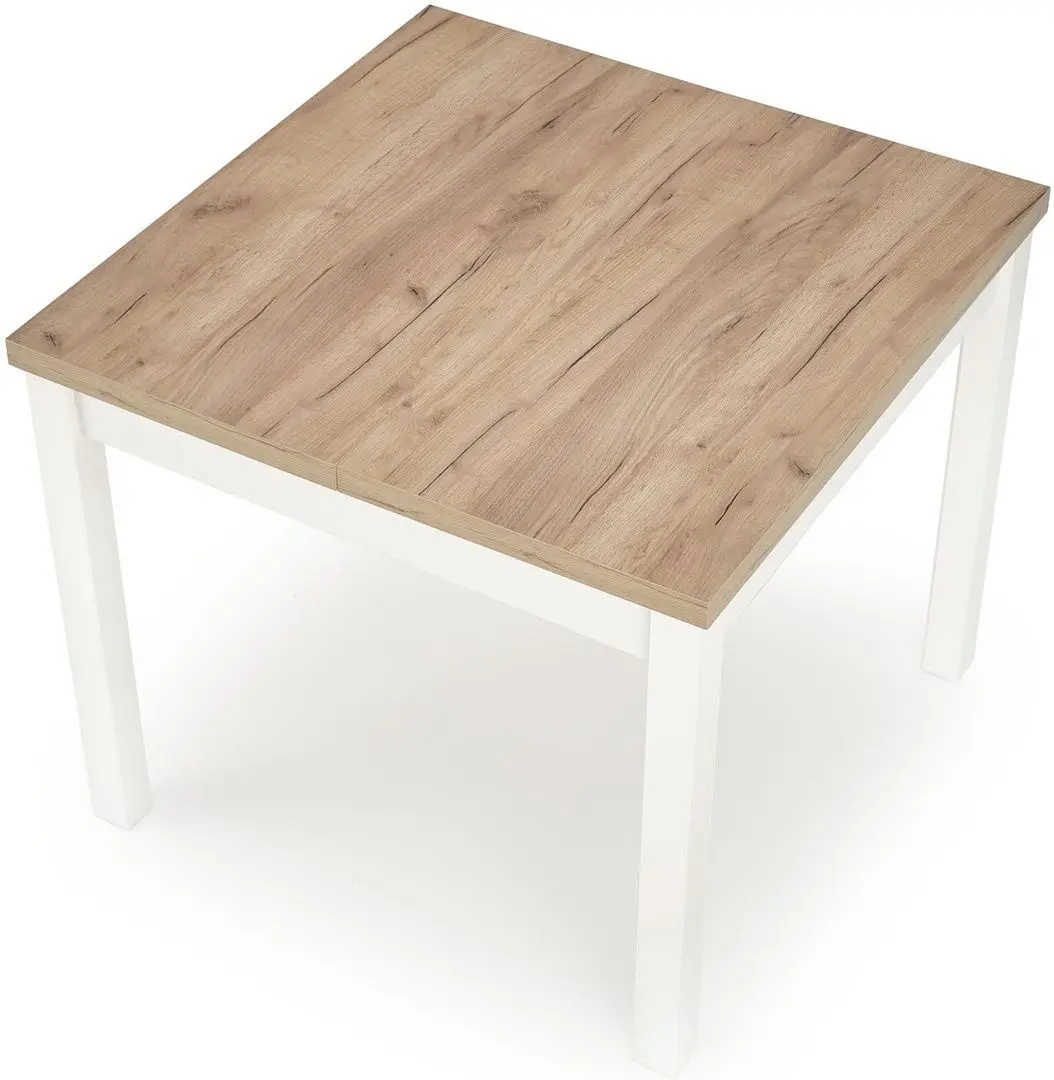 Стол раскладной Halmar Tiago Square 90/125cm (Craft Oak/White) - 4