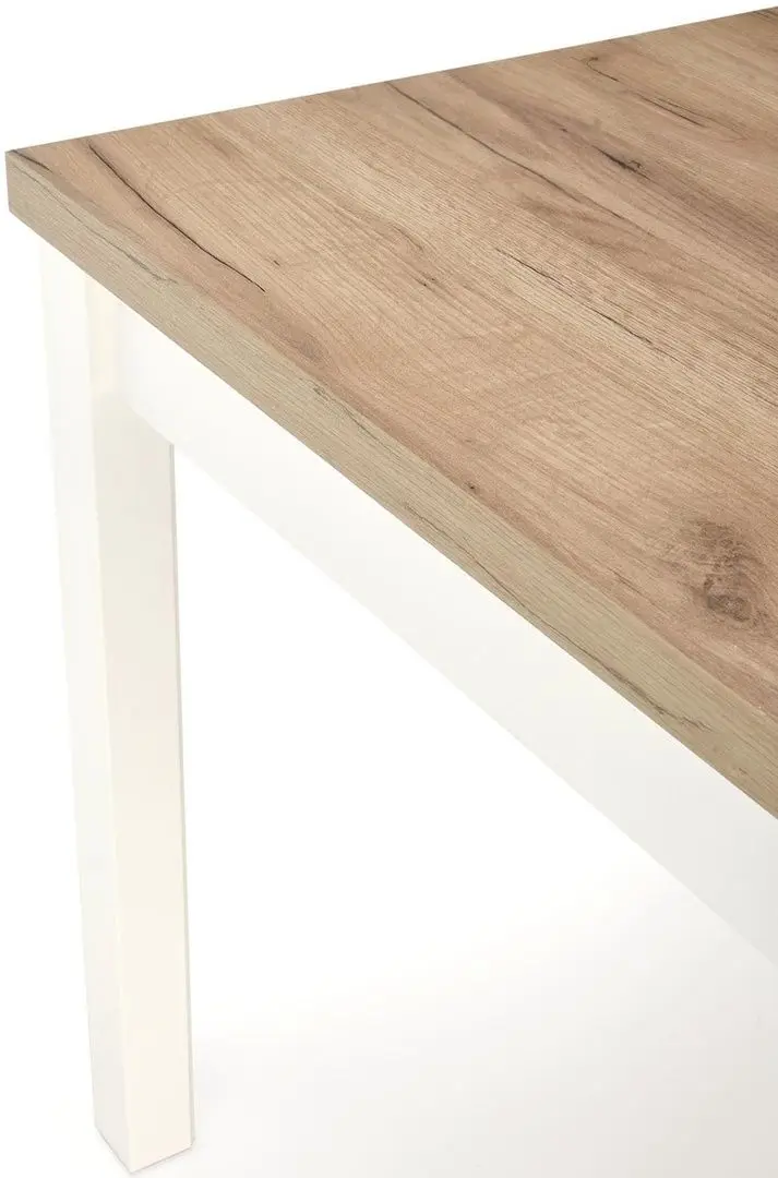 Стол раскладной Halmar Tiago Square 90/125cm (Craft Oak/White) - 8
