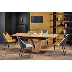 Masa extensibila Halmar Umberto (Natural Oak/Black)