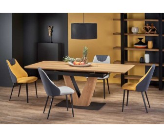 Masa extensibila Halmar Umberto (Natural Oak/Black)