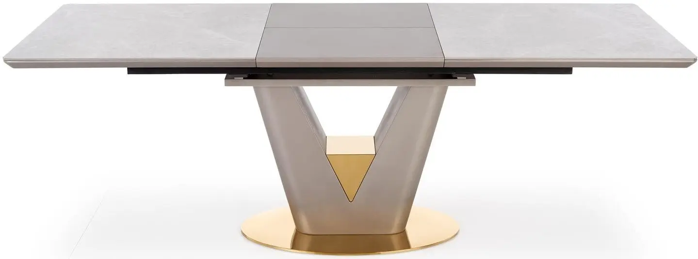 Masa extensibila Halmar Valentino (Light Gray/Gold)