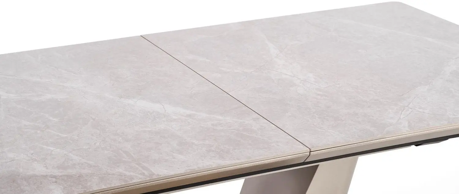 Masa extensibila Halmar Valentino (Light Gray/Gold)