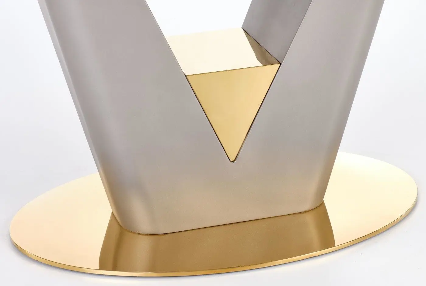 Masa extensibila Halmar Valentino (Light Gray/Gold)