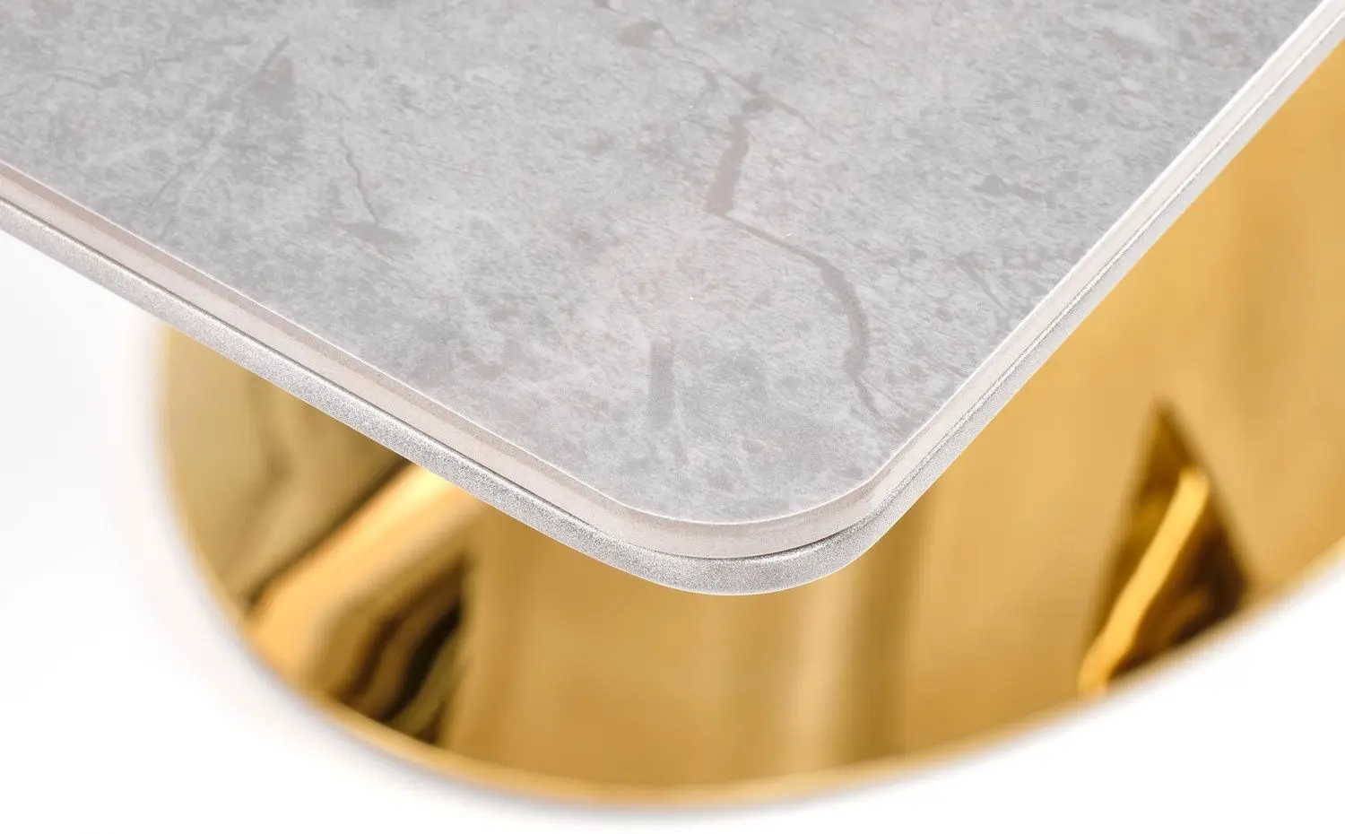 Masa extensibila Halmar Valentino (Light Gray/Gold)