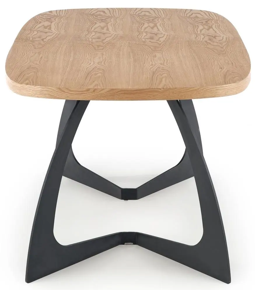 Стол раскладной Halmar Veldon (Natural Oak/Black) - 5