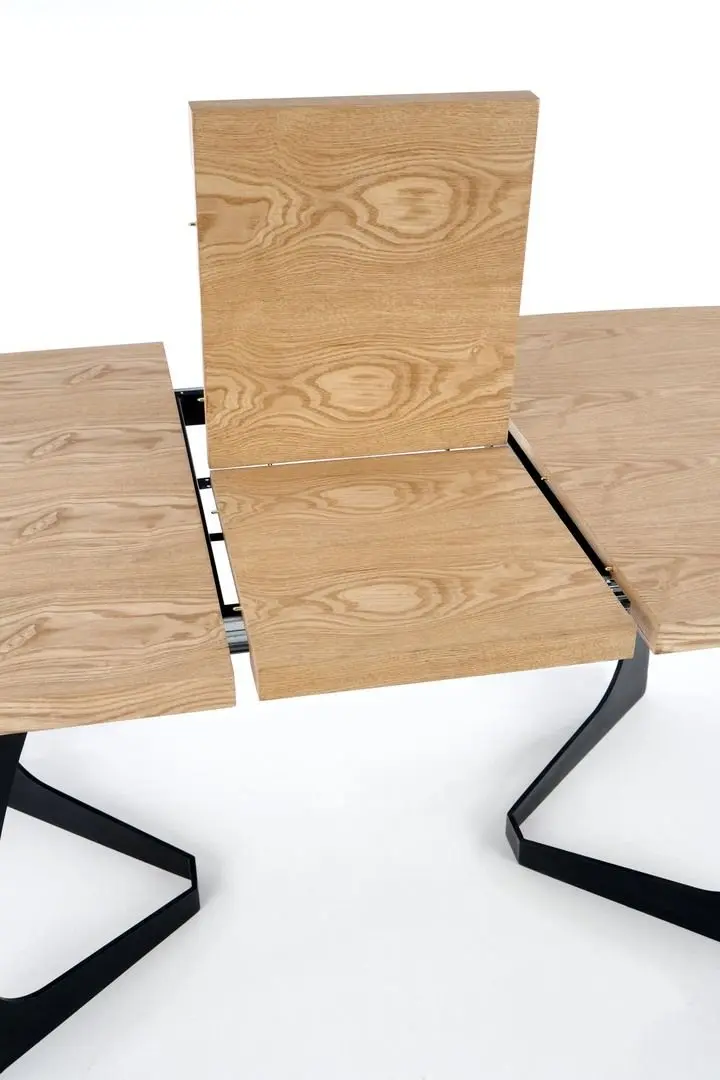Стол раскладной Halmar Veldon (Natural Oak/Black) - 8