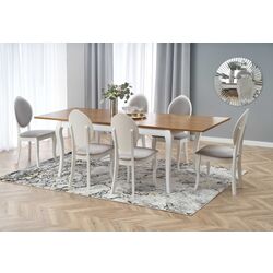 Стол раскладной Halmar Windsor 160/240cm (Dark Oak/White) Thumb