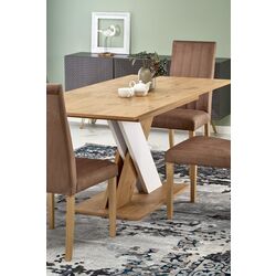 Стол раскладной Halmar Xarelto (Lancelot Oak/White) Thumb