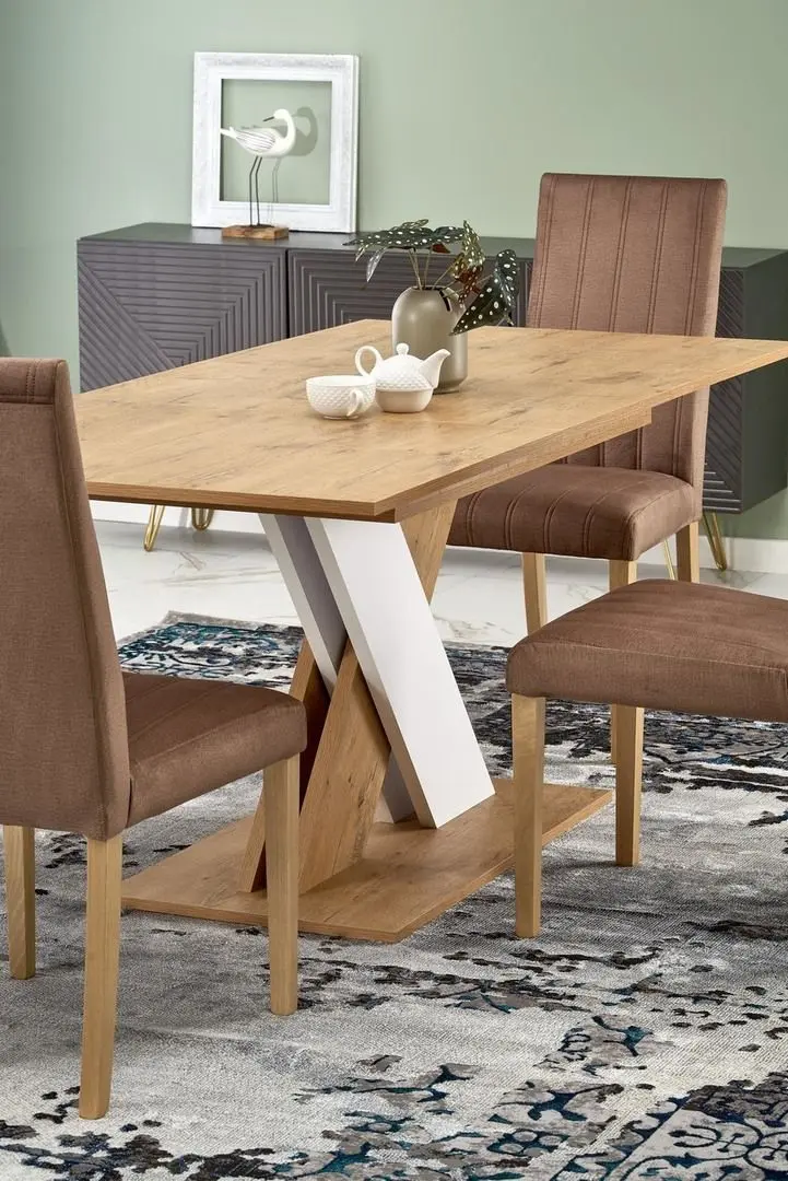 Стол раскладной Halmar Xarelto (Lancelot Oak/White)