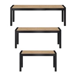 Masa extensibila Helvetia Aktiv 160cm (Taurus Oak/Black Matt) Thumb