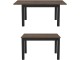 Masa extensibila Helvetia Olin №92 (Okapi Walnut/Black)