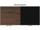 Masa extensibila Helvetia Olin №92 (Okapi Walnut/Black)