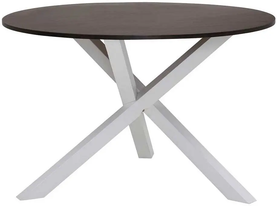 Стол Home Affaire 120x120x77 (White/Brown)