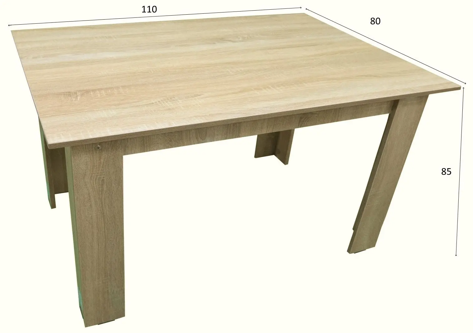 Masa Ideal Mobila 80x110 (Sonoma Oak) - 2