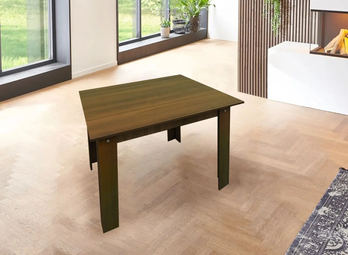 Masa Ideal Mobila 80x80 (Walnut)