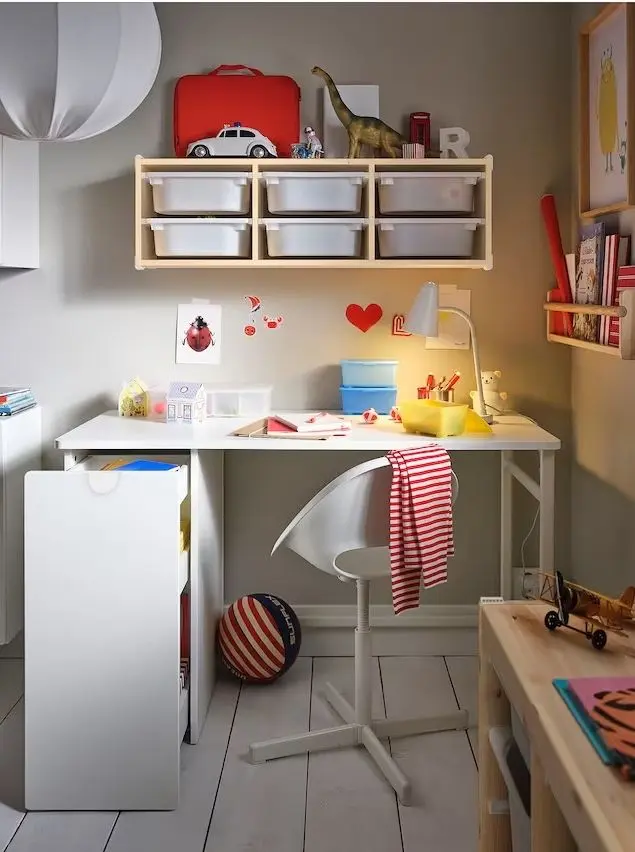 Masa de birou Ikea Larande 120x58 (Alb)