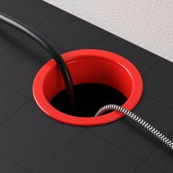 Письменный стол Ikea Micke 105x50 (Антрацит/Красный) Thumb