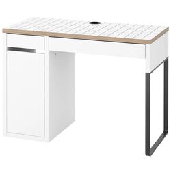 Masa de birou Ikea Micke 105x50 (Alb/Antracit)