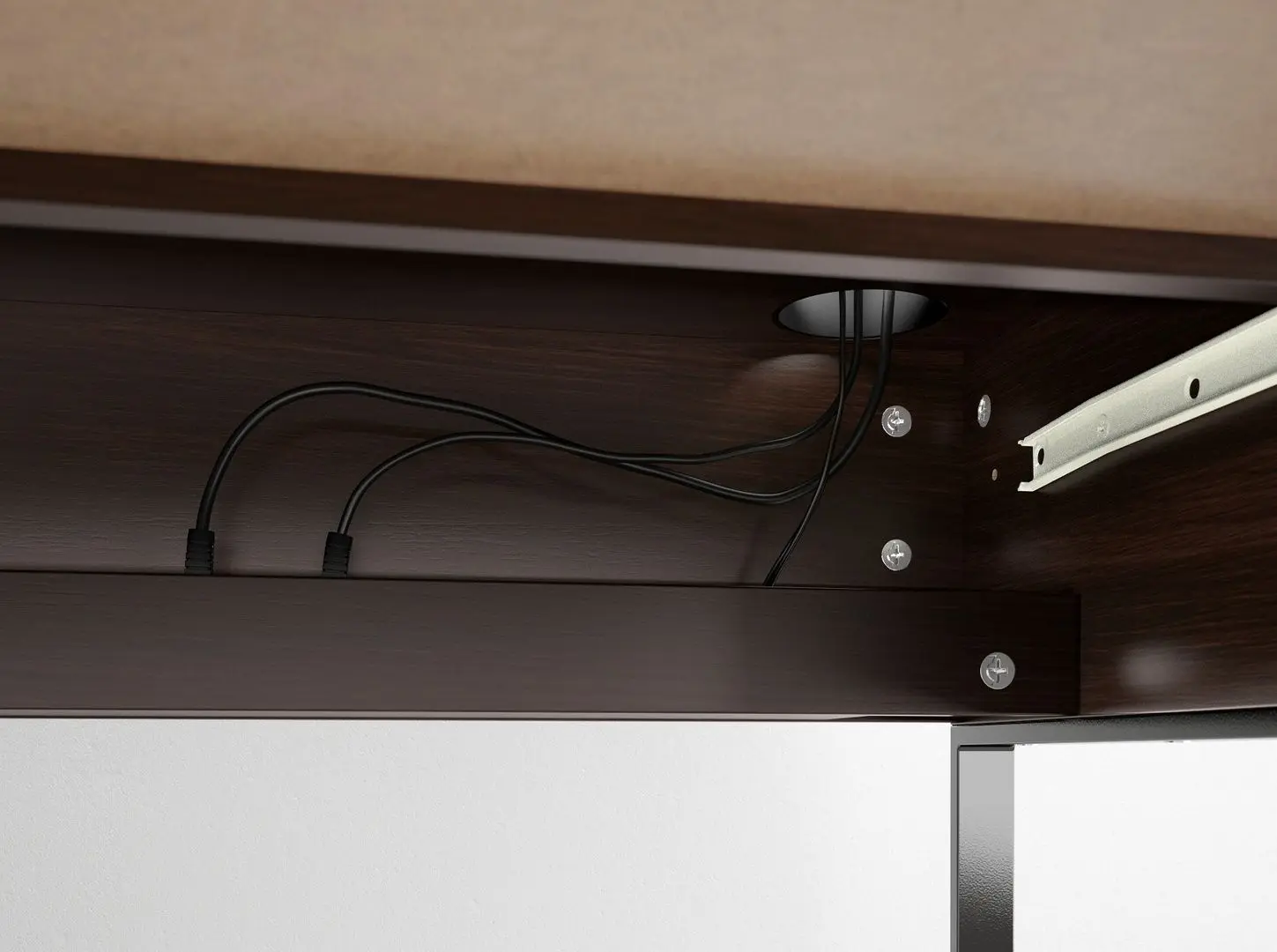 Masa de birou Ikea Micke 73x50 (Negru-maro)