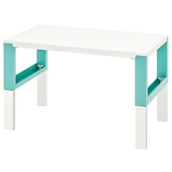 Письменный стол Ikea Pahl 96x58 (Белый/Бирюзовый)