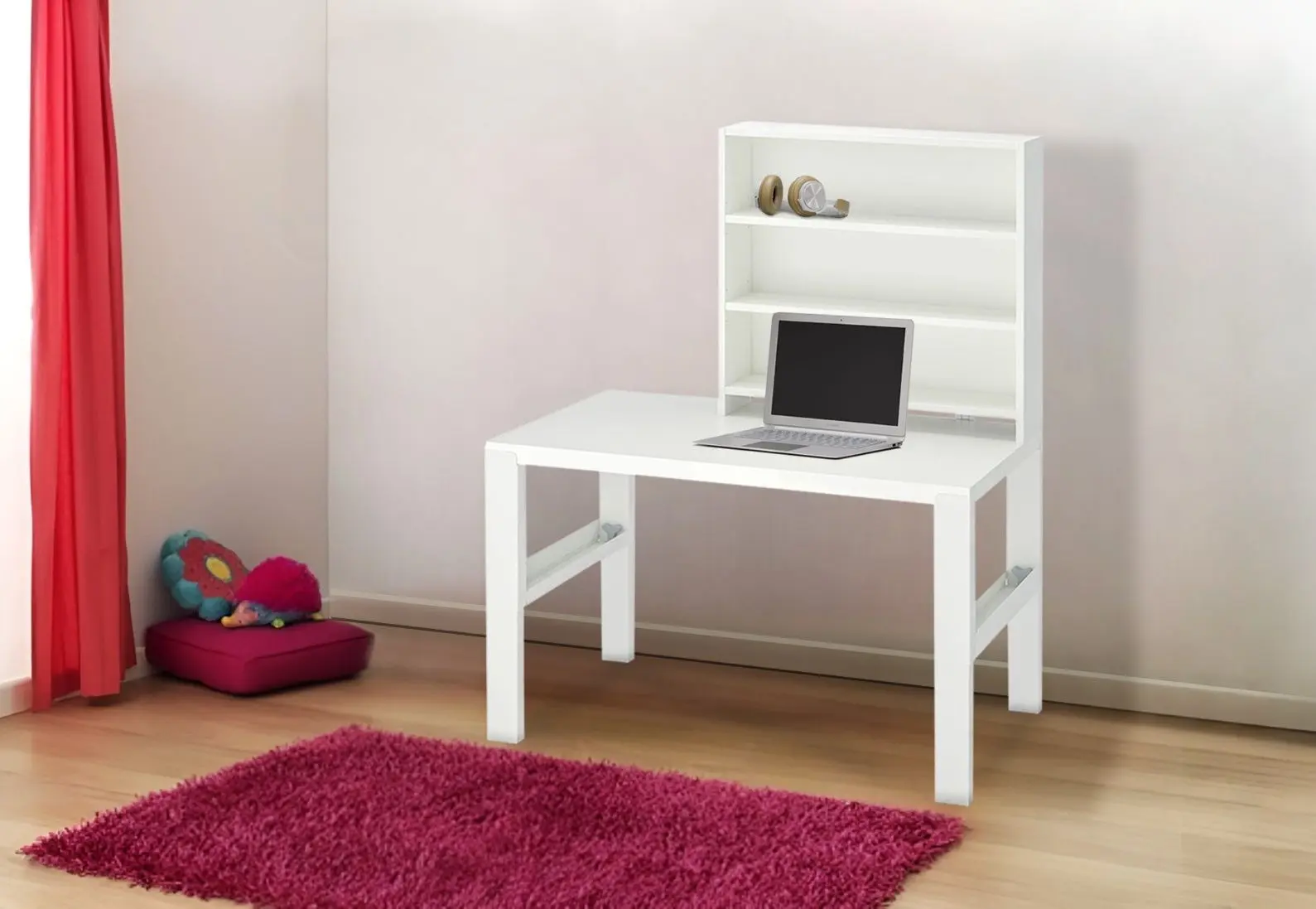 Masa de birou Ikea Pahl cu etajera 96x58 (Alb)