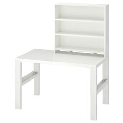 Masa de birou Ikea Pahl cu etajera 96x58 (Alb) Thumb