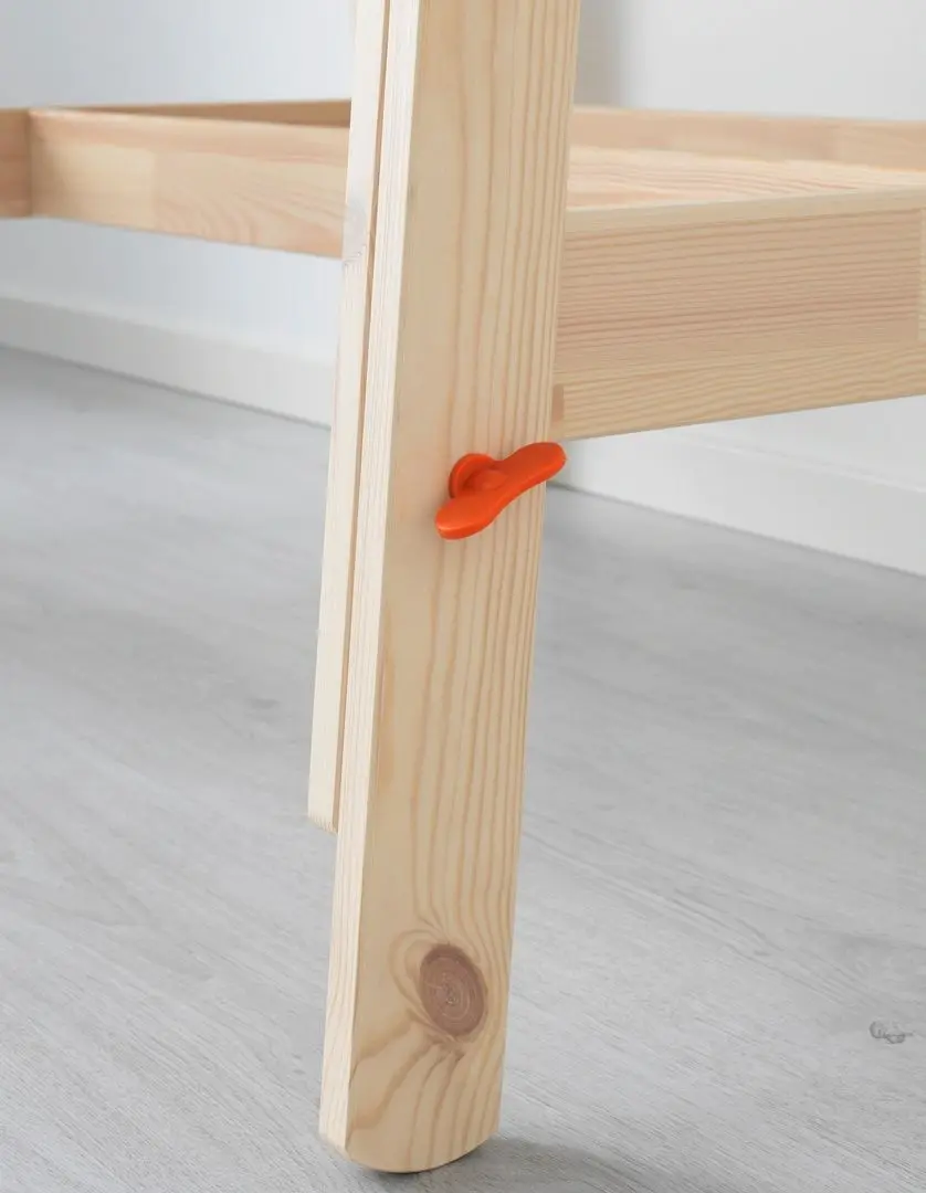 Masa de birou reglabila Ikea Flisat (Natural/Alb)