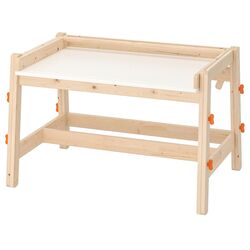 Письменный стол регулируемый Ikea Flisat (Натуральный/Белый)