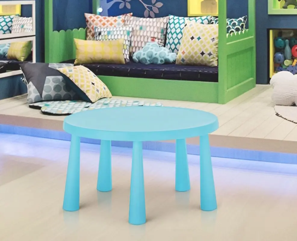 Стол детский Ikea Mammut 85cm (Голубой)