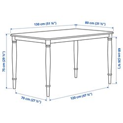 Masa Ikea Danderyd 130x80 (Negru) Thumb