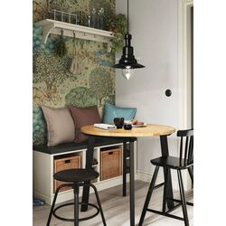 Masa Ikea Gamlared 85 (Aspect Antichizat/Negru) Thumb