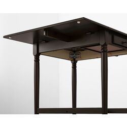 Masa Ikea Ingatorp cu extensie plianta 65/123x78 (Negru-Maro) Thumb