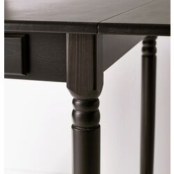 Masa Ikea Ingatorp cu extensie plianta 65/123x78 (Negru-Maro) Thumb