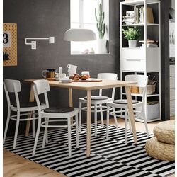 Masa Ikea Lisabo 140x78cm (Furnir frasin) Thumb