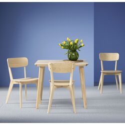 Masa Ikea Lisabo 88x78cm (Furnir frasin) Thumb