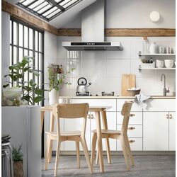 Masa Ikea Lisabo 88x78cm (Furnir frasin) Thumb