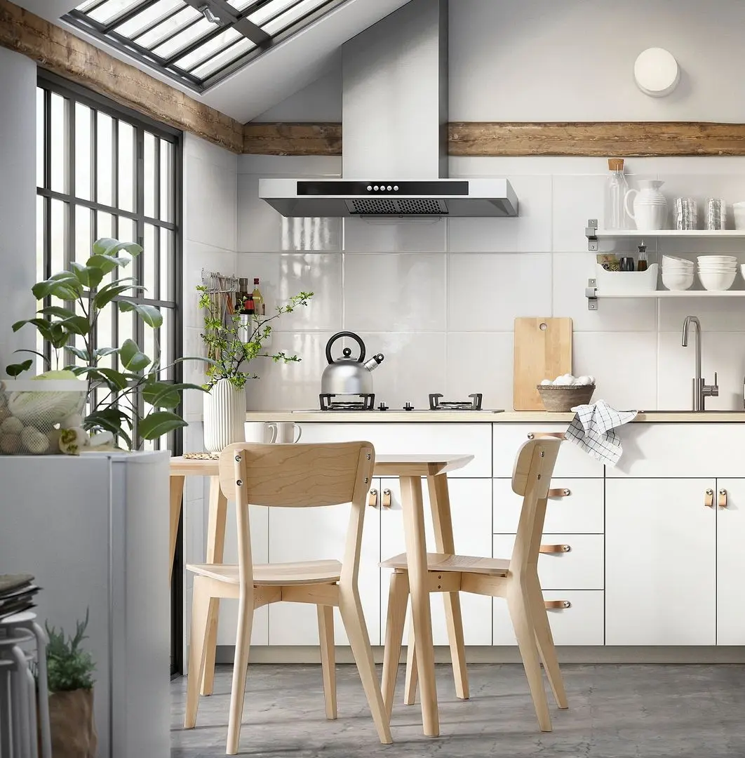 Masa Ikea Lisabo 88x78cm (Furnir frasin)