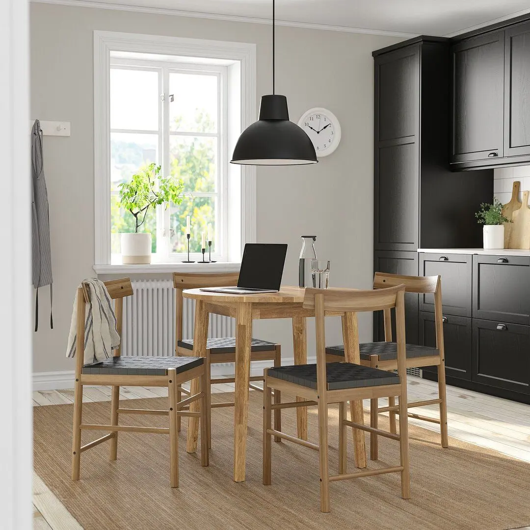 Masa Ikea Nackanas 80cm (Acacia) - 2