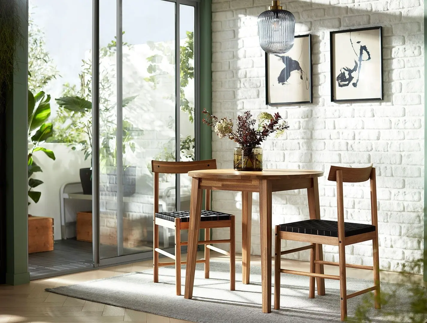 Masa Ikea Nackanas 80cm (Acacia) - 5