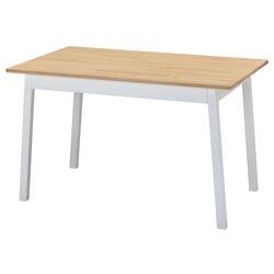 Masa Ikea Pinntorp 125x75 (Maro Deschis Vopsit/Vopsit Alb) Thumb