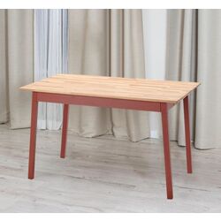 Masa Ikea Pinntorp 65x65 (Maro Deschis Vopsit/Vopsit Rosu)