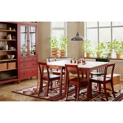 Masa Ikea Pinntorp 65x65 (Maro Deschis Vopsit/Vopsit Rosu) Thumb