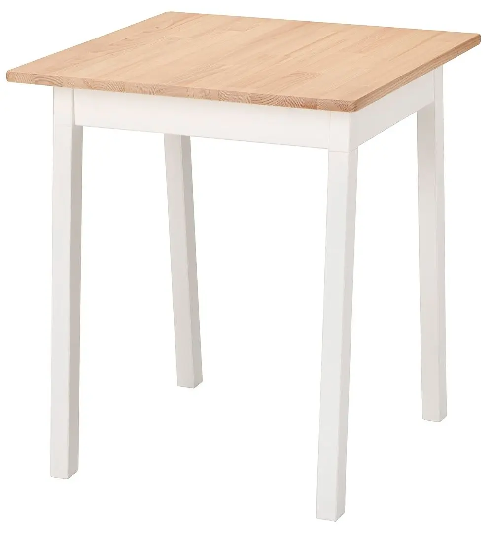 Стол Ikea Pinntorp 65x65 (Светло-коричневая Морилка/Белая Морилка) - 2