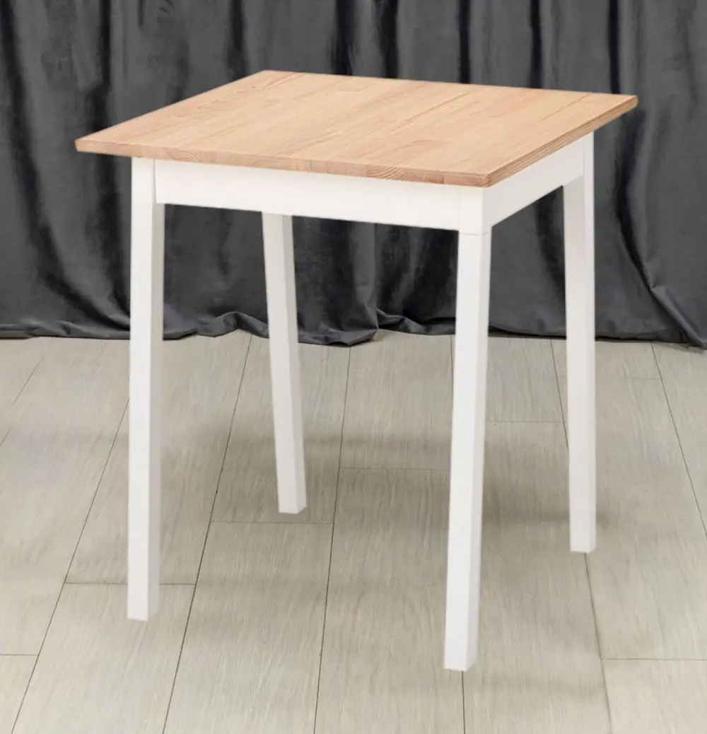 Стол Ikea Pinntorp 65x65 (Светло-коричневая Морилка/Белая Морилка)