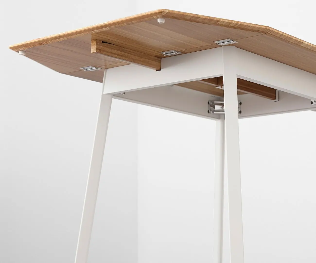 Masa Ikea PS 2012 cu extensie plianta 74/106/138x80cm (Bambus/Alb)